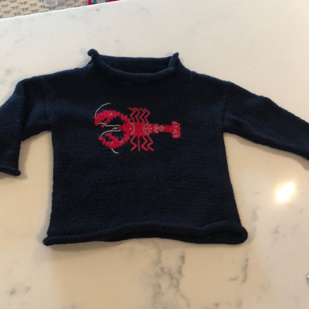 Lobster sweater from The Red Wagon store in Boston.